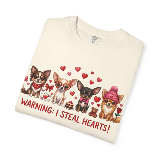 Chihuahua Pack 'Warning: I Steal Hearts!' T-Shirt