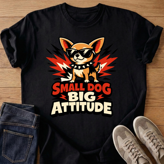 Small Dog Big Attitude T-shirt