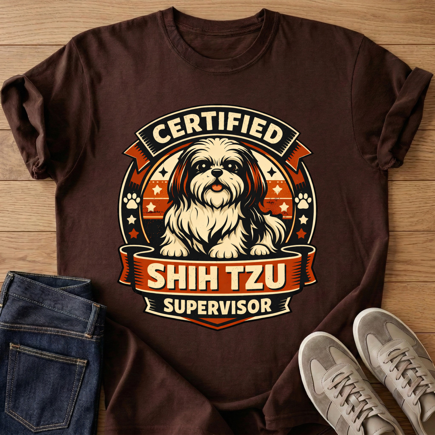Certified Shih Tzu Supervisor T-shirt