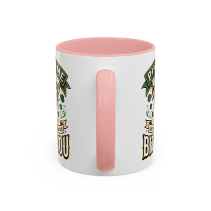 St. Patrick's Chihuahua Coffee Mug — "Pinch Me and My Chihuahua Will Bite You" (11oz)