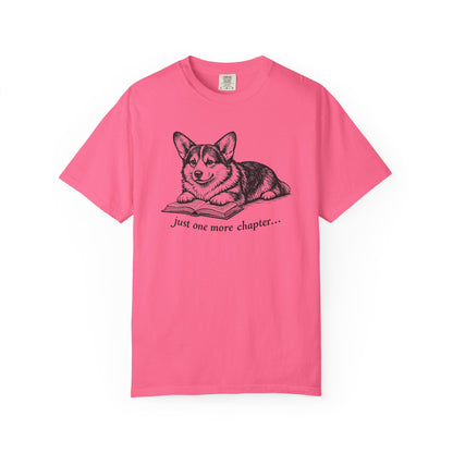 Just One More Chapter – Corgi Book Lover T-Shirt