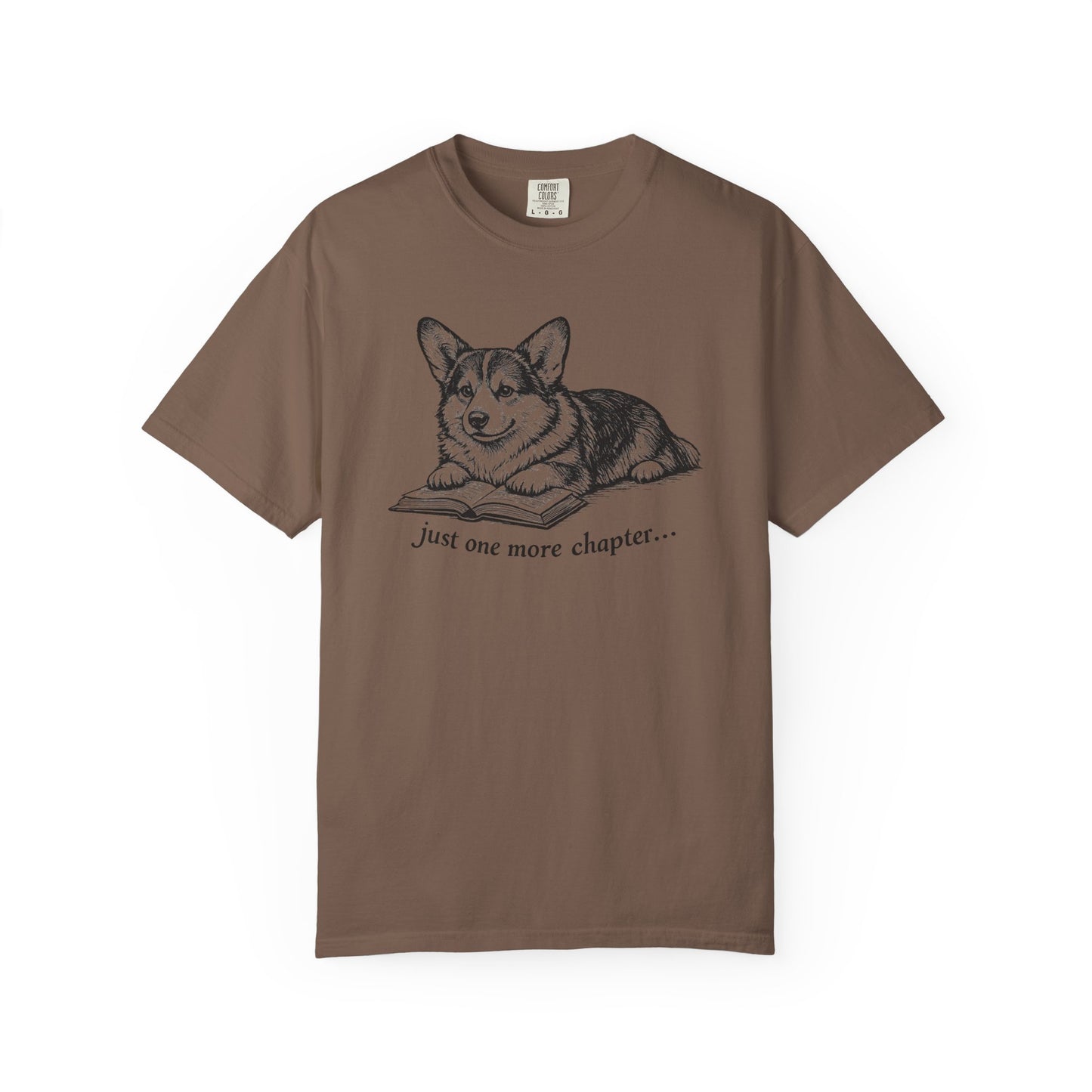 Just One More Chapter – Corgi Book Lover T-Shirt
