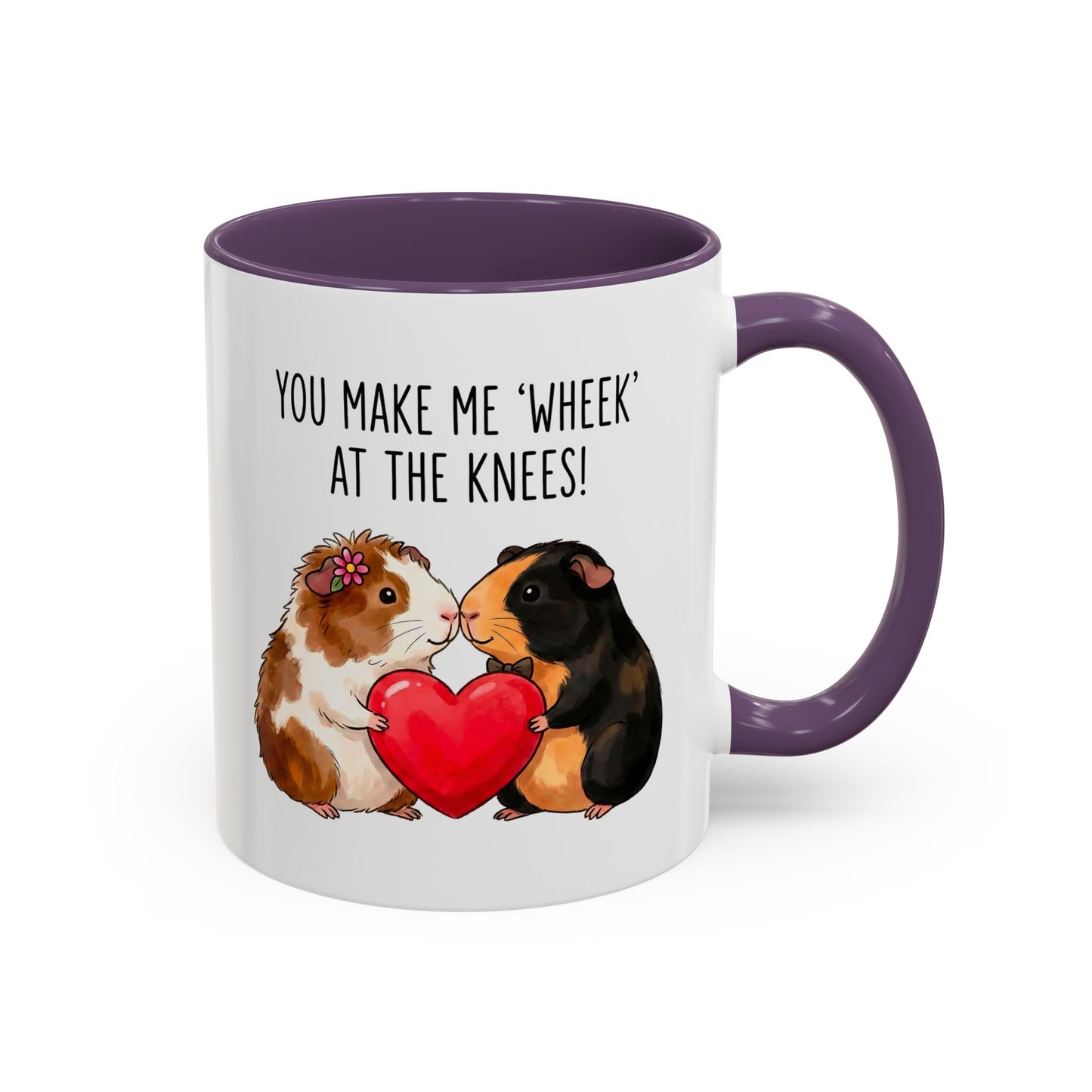 Guinea Pig Love Coffee Mug — "You Make Me 'Wheek' at the Knees"