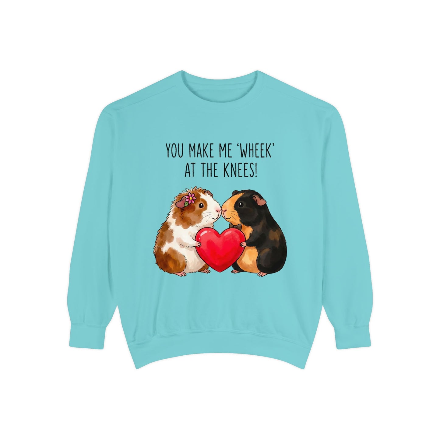 Guinea Pig Heart Sweatshirt - "You Make Me Wheek at the Knees"