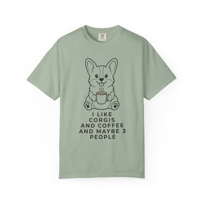 I Like Corgis And Coffee T-Shirt