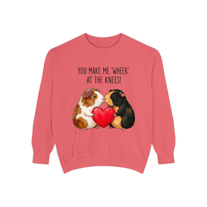 Guinea Pig Heart Sweatshirt - "You Make Me Wheek at the Knees"