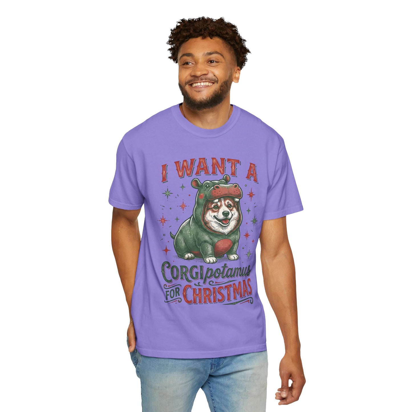 Funny Corgi Christmas T-shirt