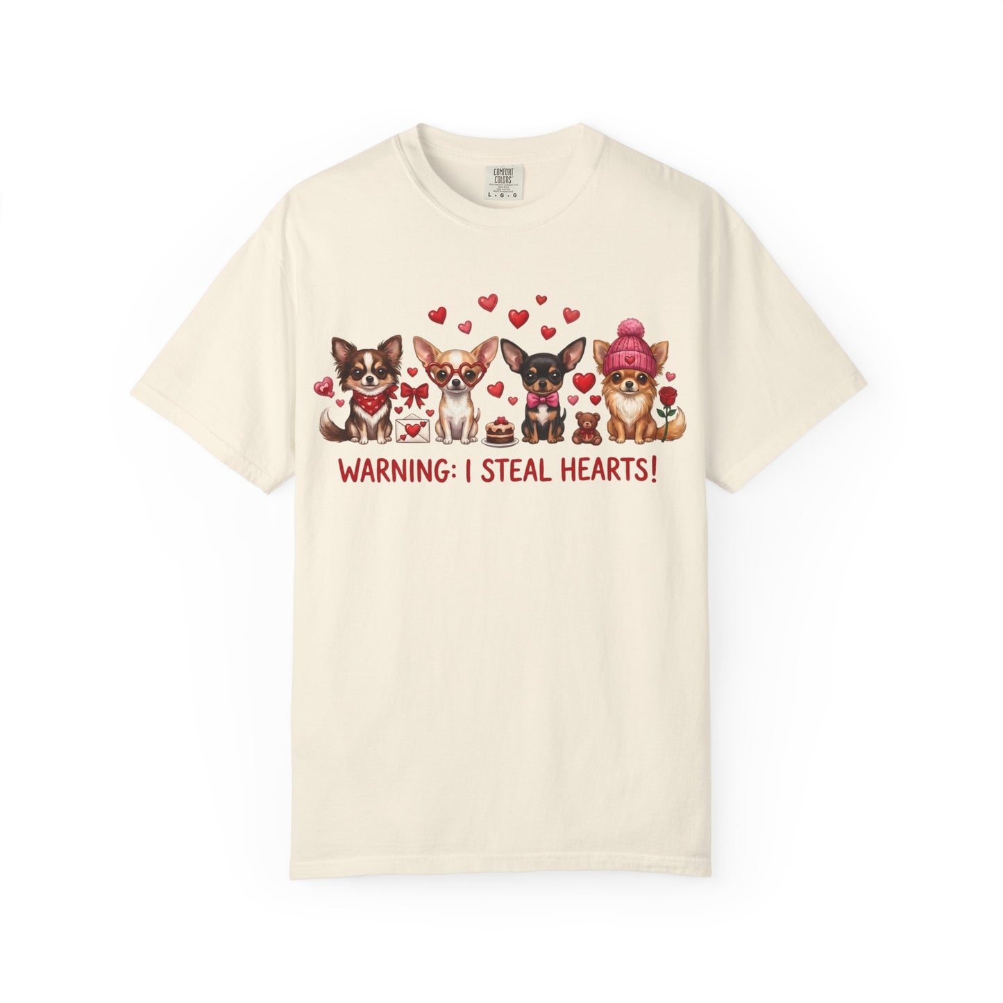 Chihuahua Pack 'Warning: I Steal Hearts!' T-Shirt