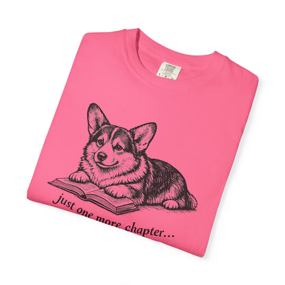 Just One More Chapter – Corgi Book Lover T-Shirt