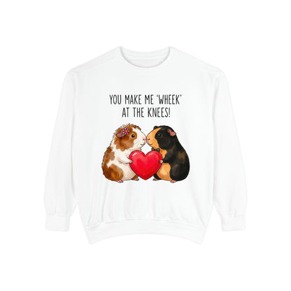Guinea Pig Heart Sweatshirt - "You Make Me Wheek at the Knees"