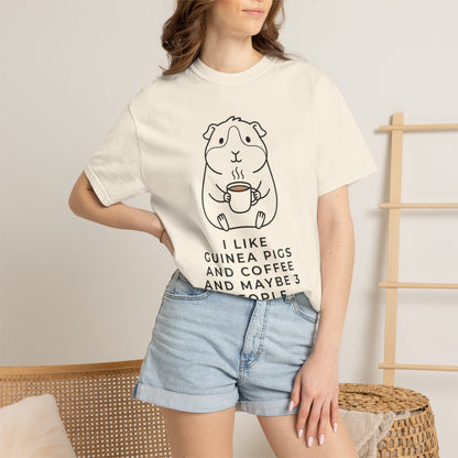 I Like Guinea Pigs And Coffee T-Shirt