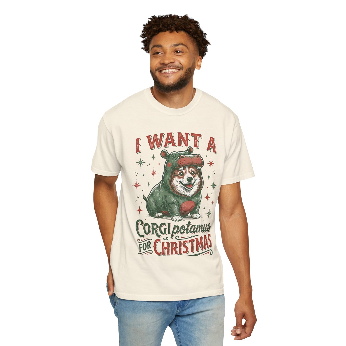 Funny Corgi Christmas T-shirt