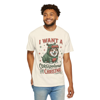 Funny Corgi Christmas T-shirt