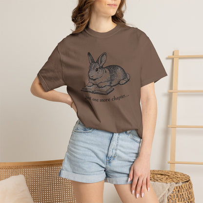 Just One More Chapter – Rabbit Book Lover T-Shirt