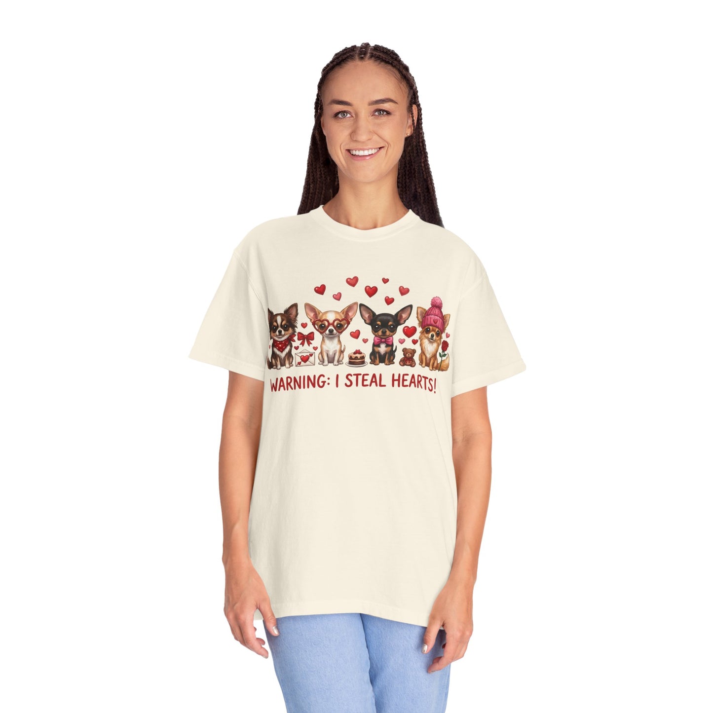 Chihuahua Pack 'Warning: I Steal Hearts!' T-Shirt