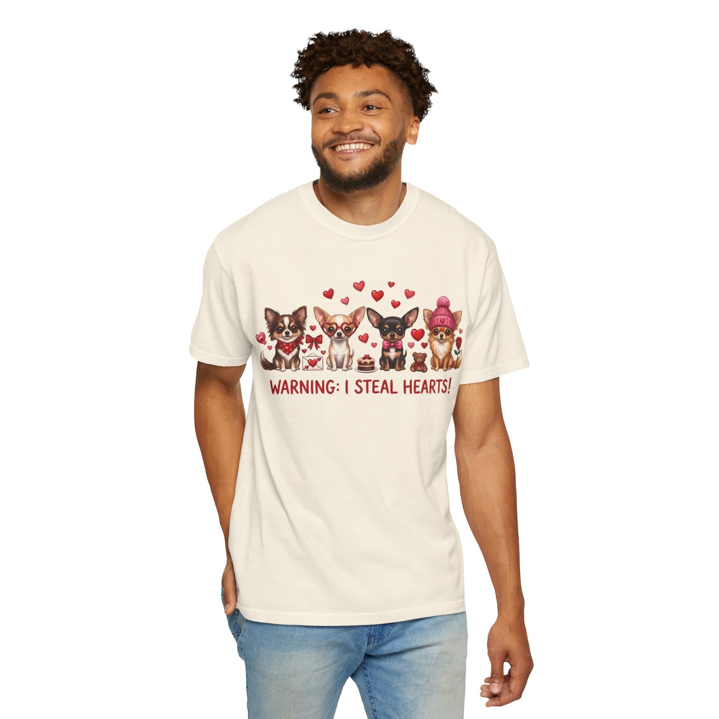 Chihuahua Pack 'Warning: I Steal Hearts!' T-Shirt