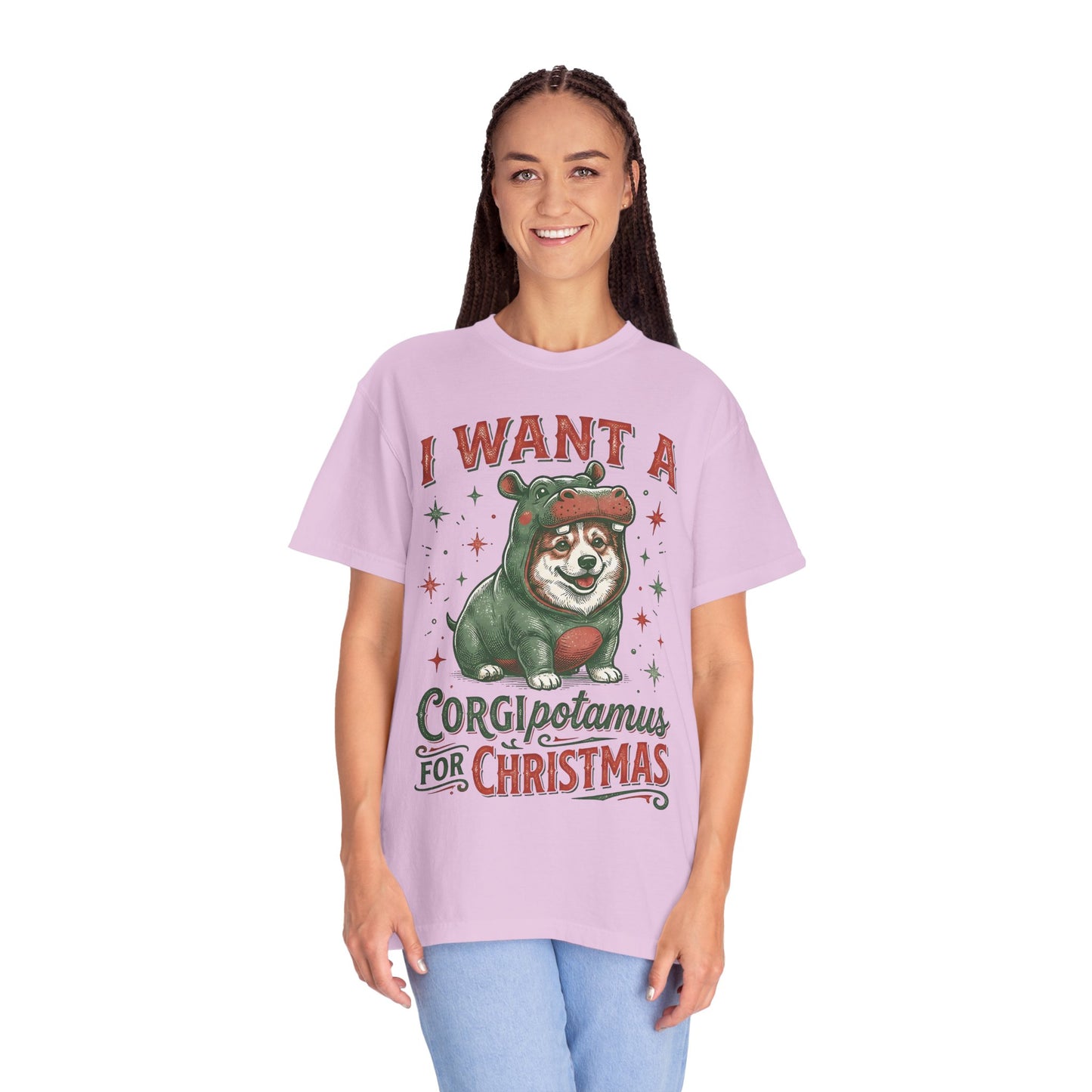 Funny Corgi Christmas T-shirt
