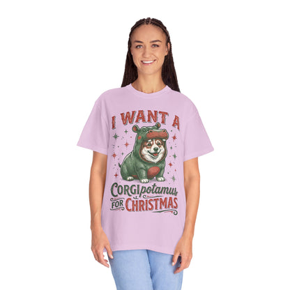 Funny Corgi Christmas T-shirt