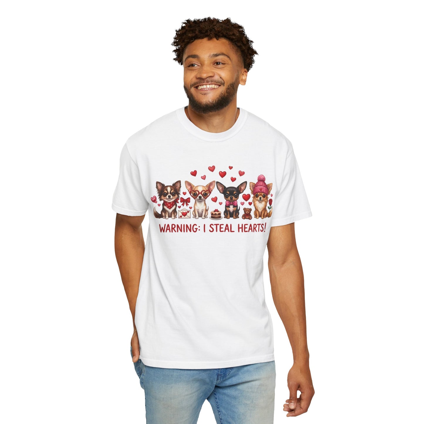 Chihuahua Pack 'Warning: I Steal Hearts!' T-Shirt