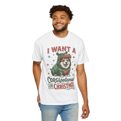 Funny Corgi Christmas T-shirt