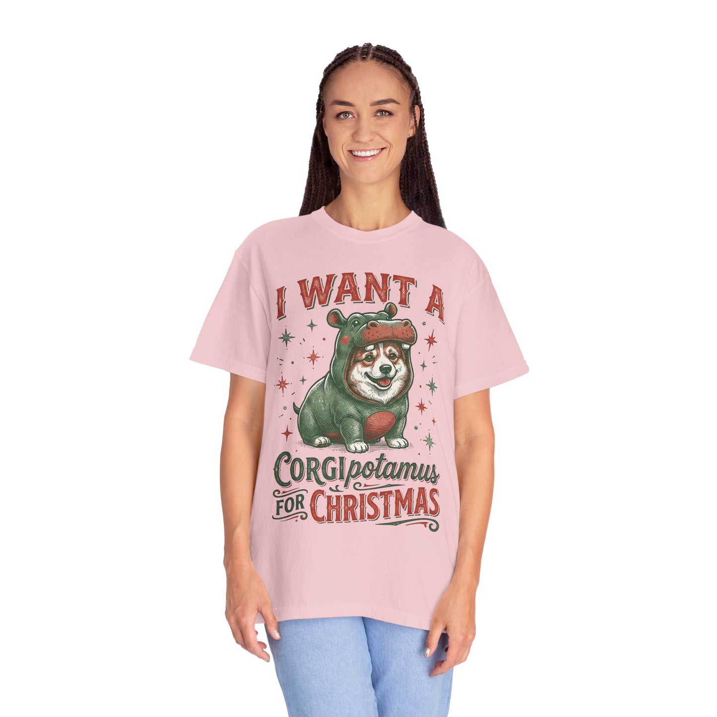 Funny Corgi Christmas T-shirt