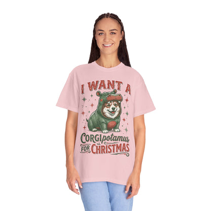 Funny Corgi Christmas T-shirt