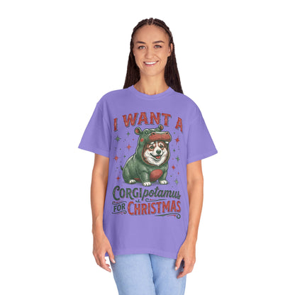 Funny Corgi Christmas T-shirt