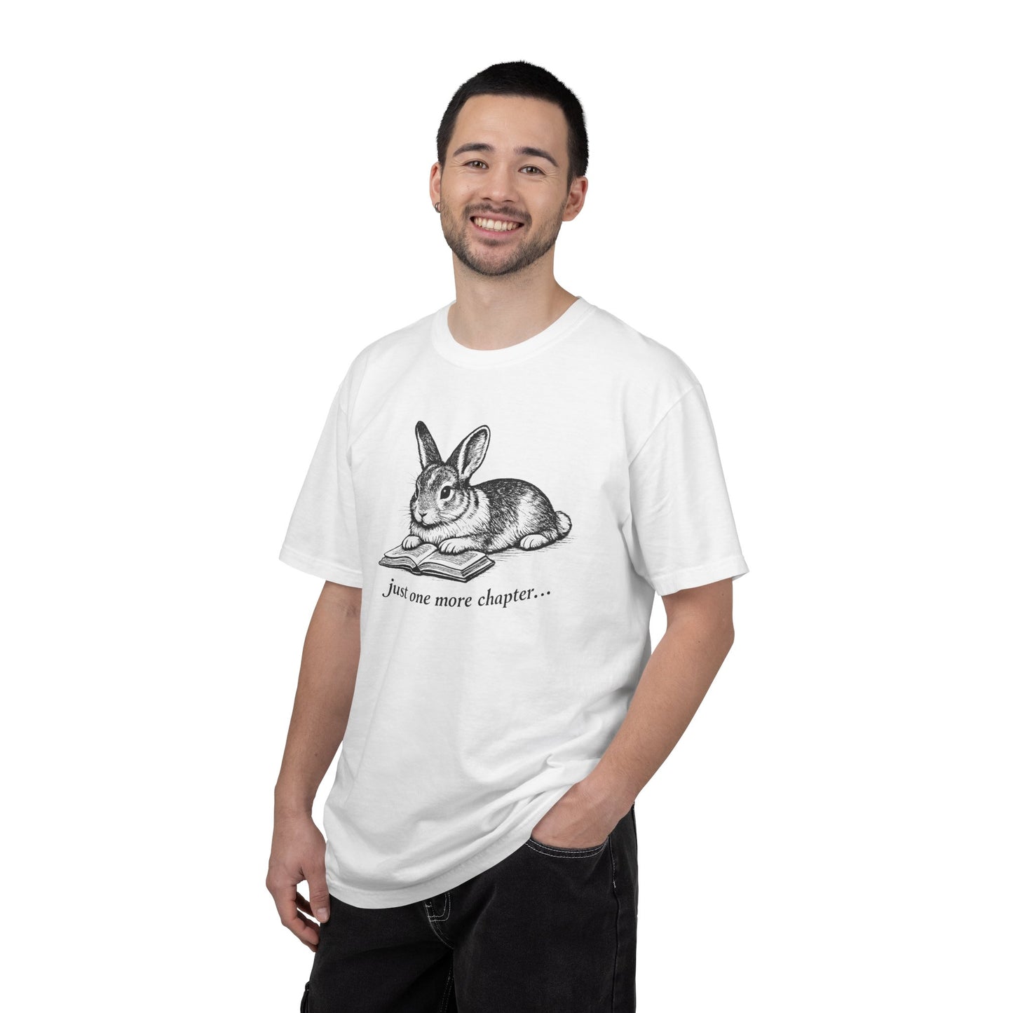 Just One More Chapter – Rabbit Book Lover T-Shirt