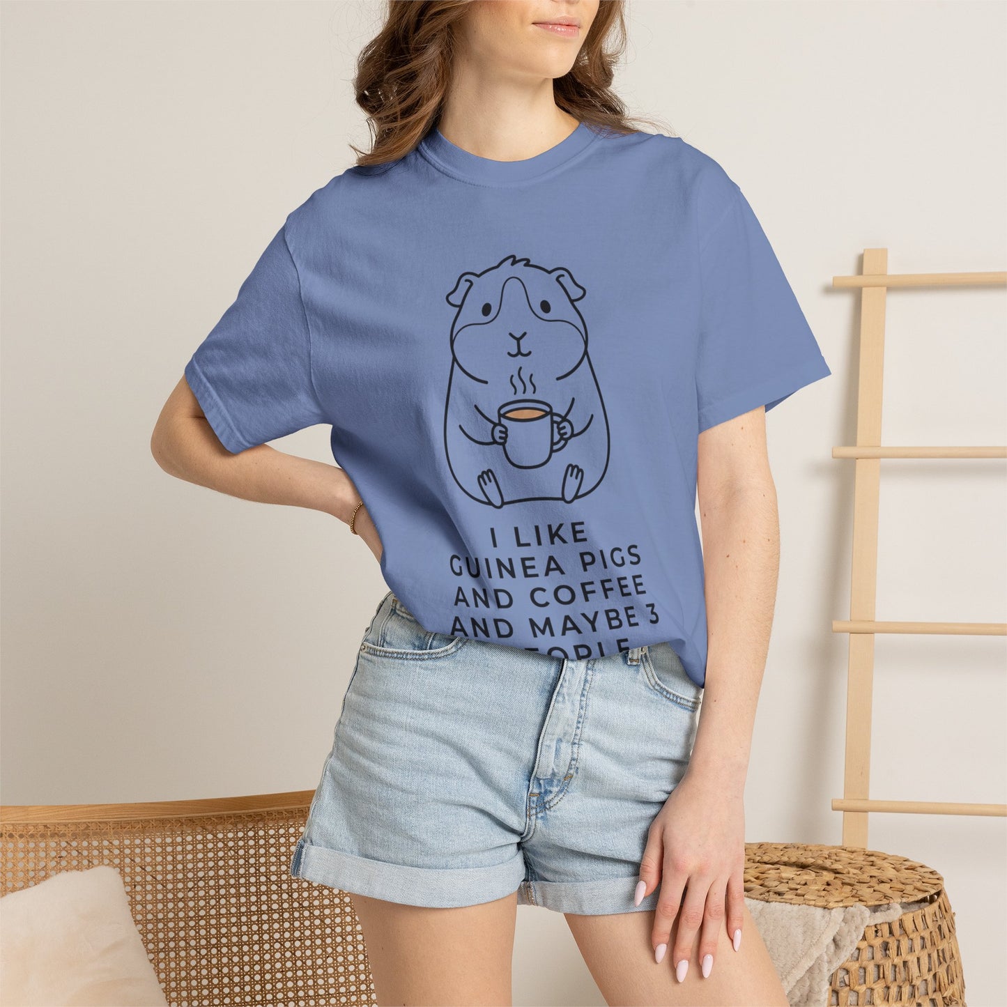 I Like Guinea Pigs And Coffee T-Shirt