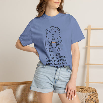 I Like Guinea Pigs And Coffee T-Shirt