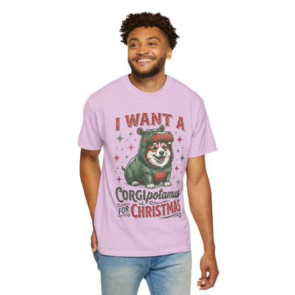 Funny Corgi Christmas T-shirt