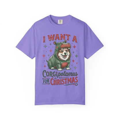 Funny Corgi Christmas T-shirt