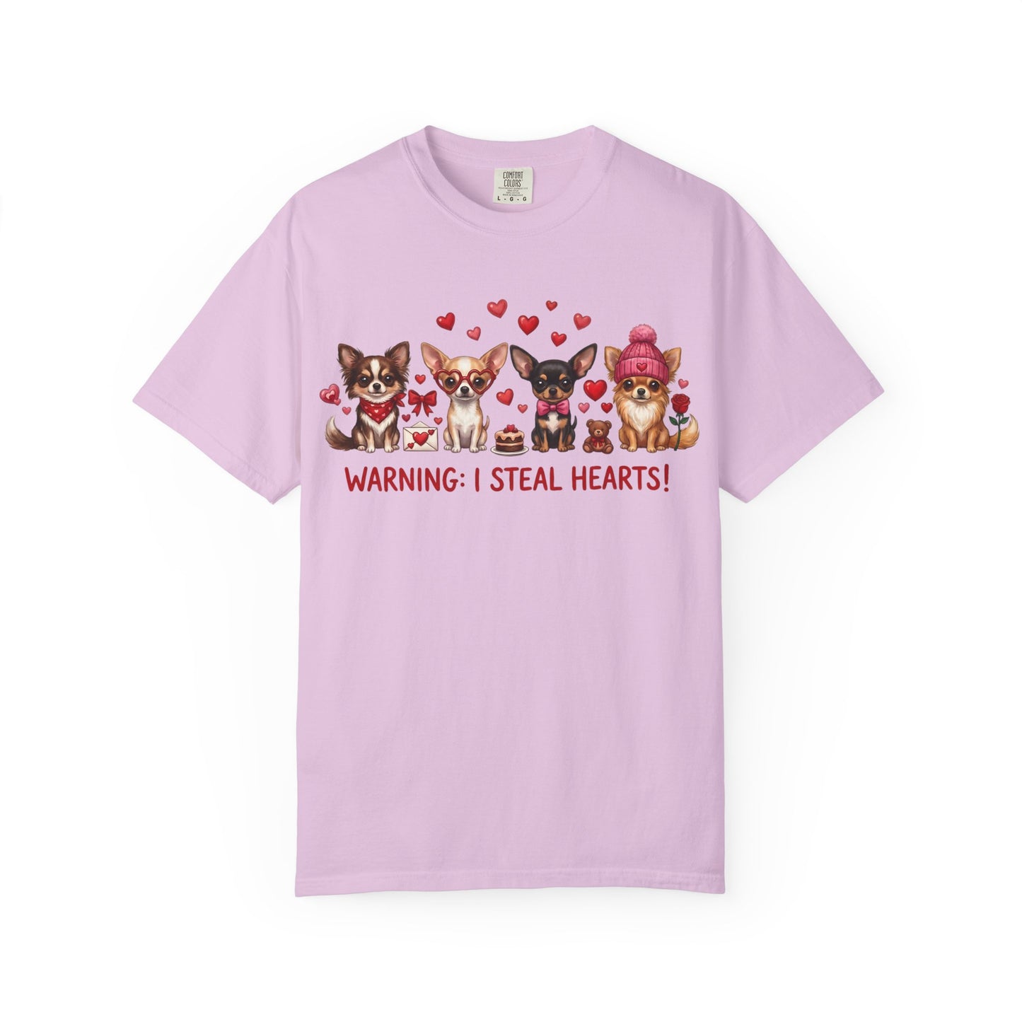 Chihuahua Pack 'Warning: I Steal Hearts!' T-Shirt