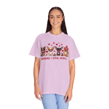 Chihuahua Pack 'Warning: I Steal Hearts!' T-Shirt