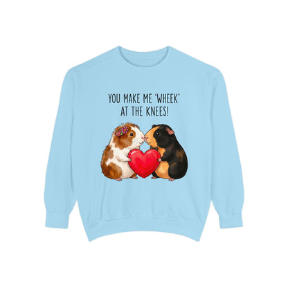 Guinea Pig Heart Sweatshirt - "You Make Me Wheek at the Knees"