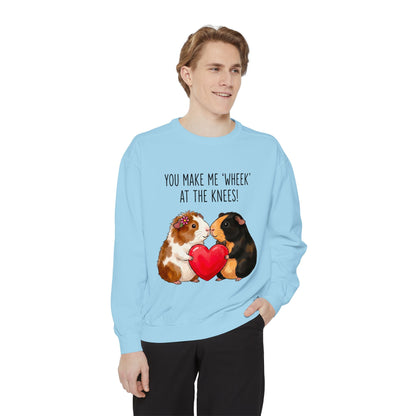 Guinea Pig Heart Sweatshirt - "You Make Me Wheek at the Knees"