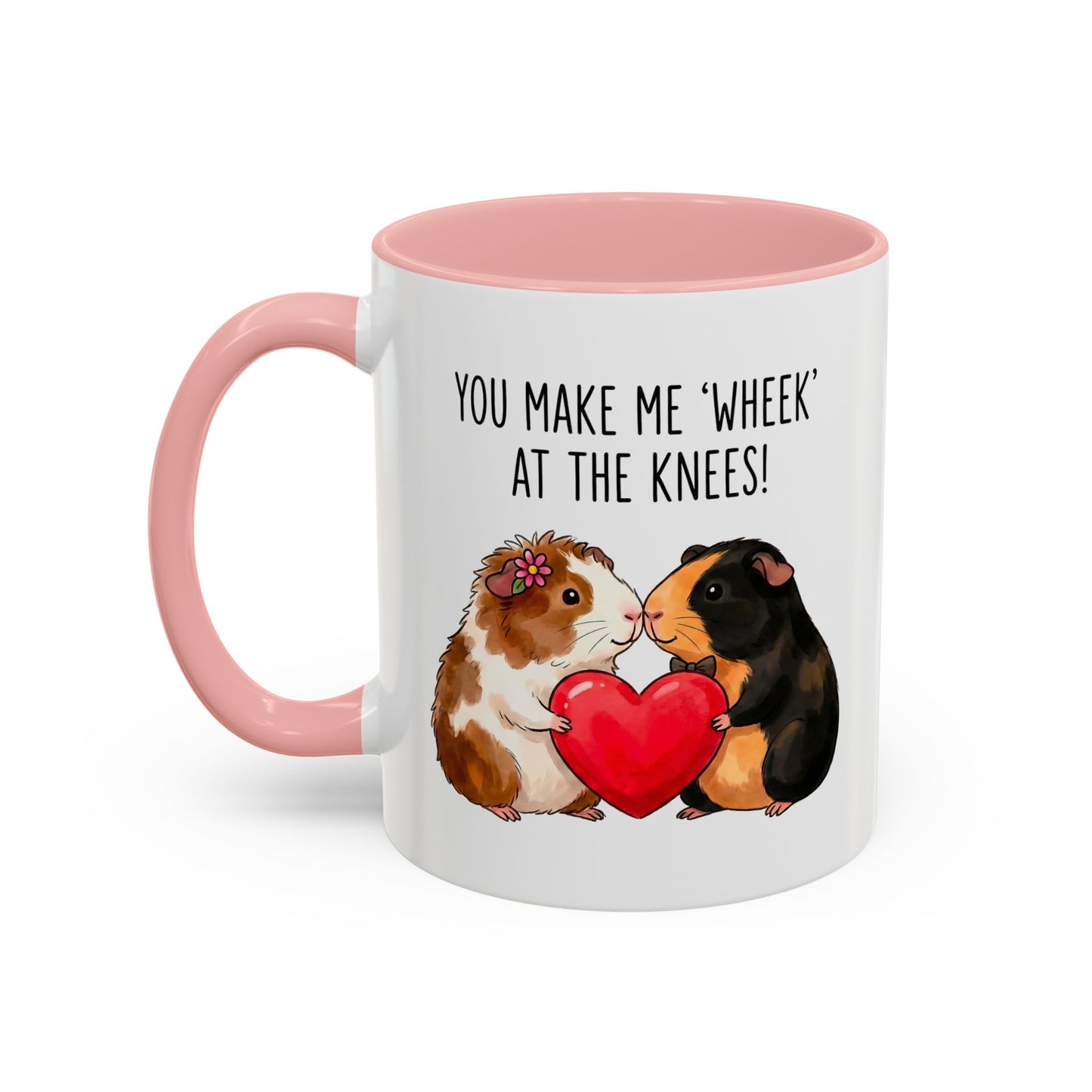 Guinea Pig Love Coffee Mug — "You Make Me 'Wheek' at the Knees"