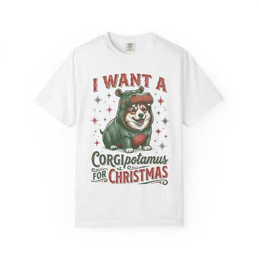 Funny Corgi Christmas T-shirt