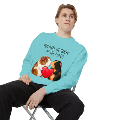 Guinea Pig Heart Sweatshirt - "You Make Me Wheek at the Knees"