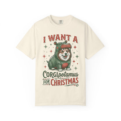 Funny Corgi Christmas T-shirt