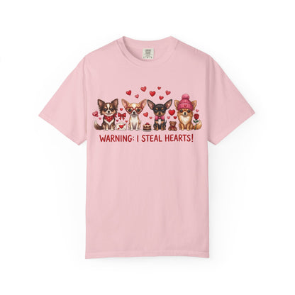 Chihuahua Pack 'Warning: I Steal Hearts!' T-Shirt