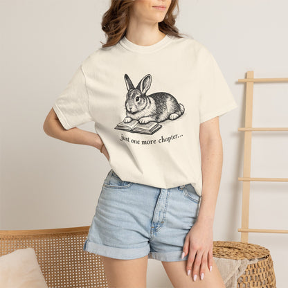 Just One More Chapter – Rabbit Book Lover T-Shirt