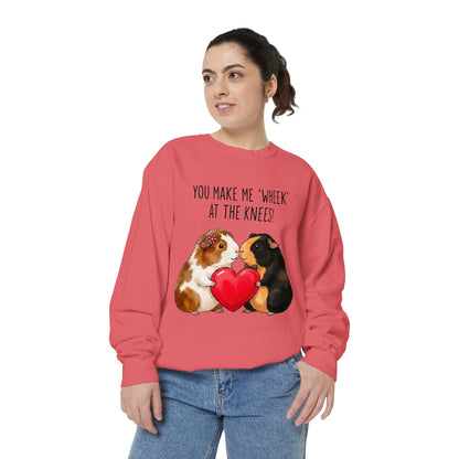Guinea Pig Heart Sweatshirt - "You Make Me Wheek at the Knees"