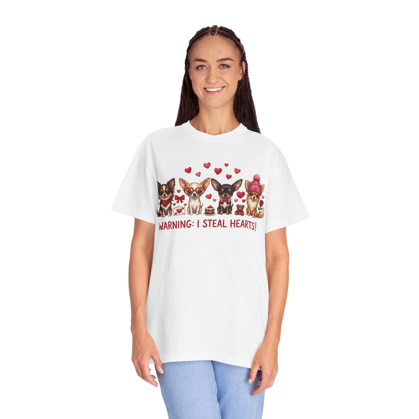 Chihuahua Pack 'Warning: I Steal Hearts!' T-Shirt