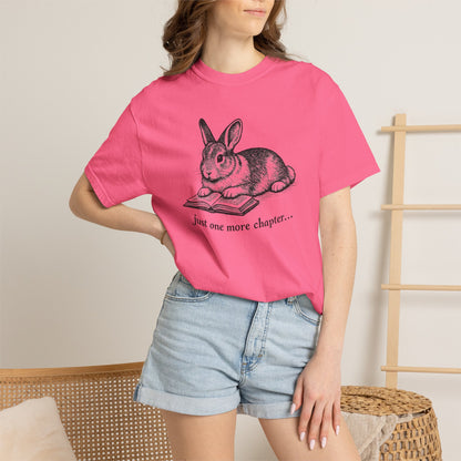 Just One More Chapter – Rabbit Book Lover T-Shirt