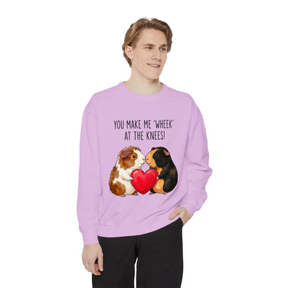 Guinea Pig Heart Sweatshirt - "You Make Me Wheek at the Knees"