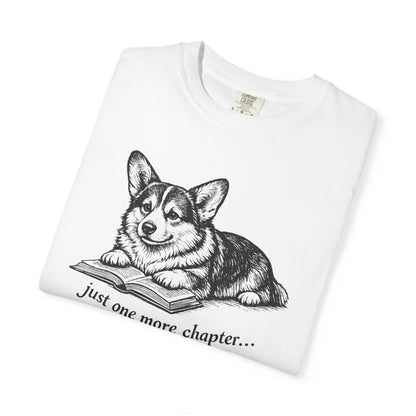 Just One More Chapter – Corgi Book Lover T-Shirt