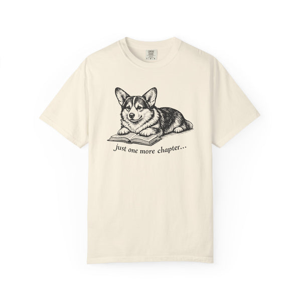 Just One More Chapter – Corgi Book Lover T-Shirt