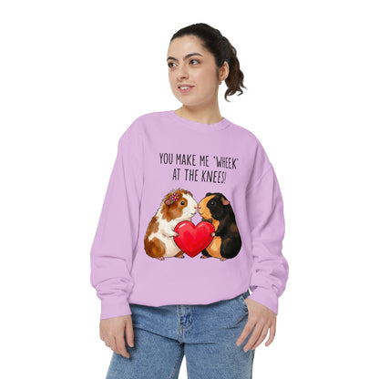 Guinea Pig Heart Sweatshirt - "You Make Me Wheek at the Knees"