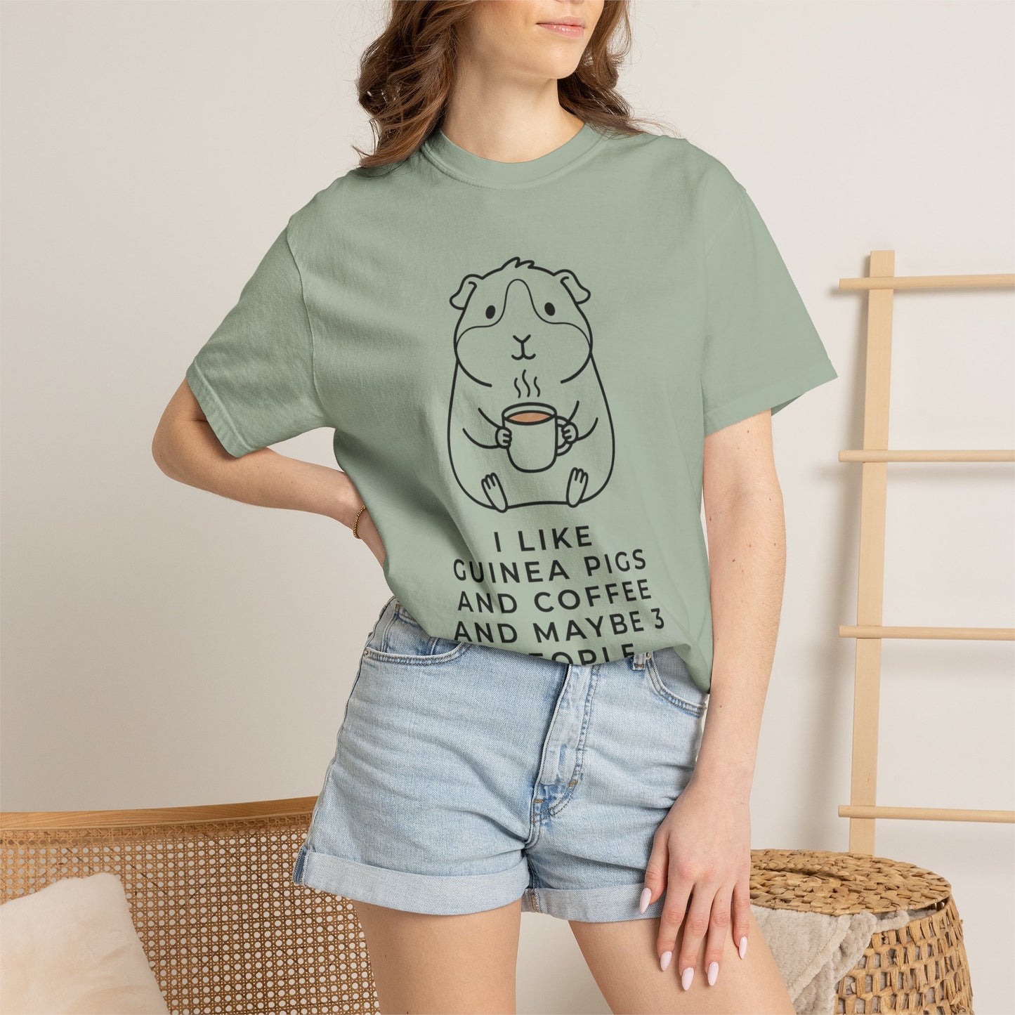 I Like Guinea Pigs And Coffee T-Shirt